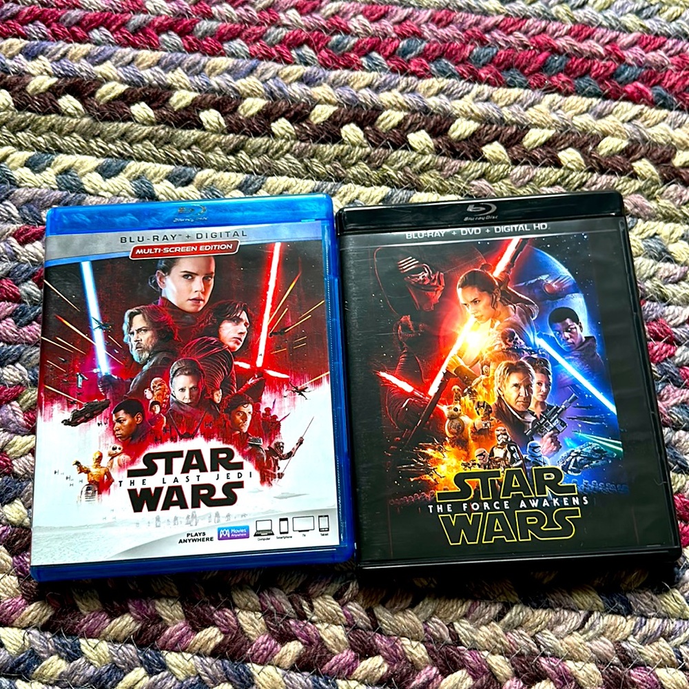 Star Wars 5 disks total blue Ray and digital